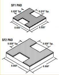 SF Style are single pad mounting substrates